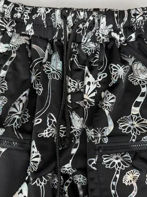 Club Exx Sweet Escape Holographic Joggers XS Reflective Rave Y2K Goth thumbnail 2
