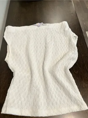 White Cowl Neck Textured Cami Top thumbnail 5