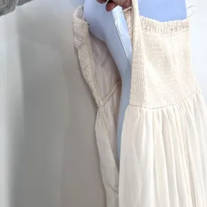 Lulus A‎ Star is Born Cream Strapless Maxi Dress Beaded Embellished Medium thumbnail 8