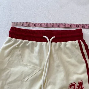Aelfric Eden Athletic Mesh Shorts XS Cream Red Varsity Y2K NWT thumbnail 6