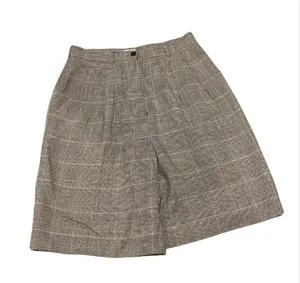 Vintage 90s Black And White Plaid High Waisted Mom Shorts thumbnail 1
