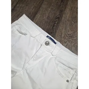 Democracy Ab-solution Booty Lift Straight Leg White Jeans Stretch Size 10 thumbnail 2