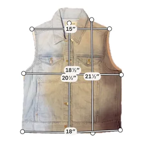 Madewell Women Small Light Wash Denim Trucker‎ Vest Blue Button Up Western Moto thumbnail 8