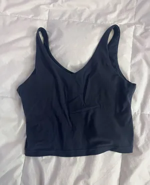 Athleta Transcend V-Neck Crop Sports Bra thumbnail 1