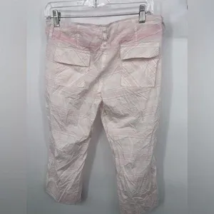 Old Navy, intimate, pink‎ and white size small Capri thumbnail 3