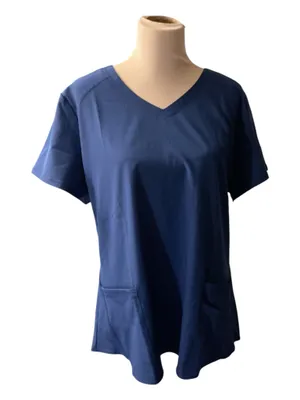 NWT Skechers by Barco Blue V-Neck Scrub Top – Size XL thumbnail 1