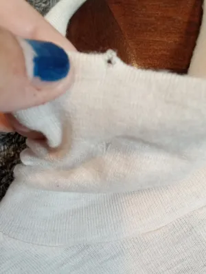 COS White Ribbed Turtleneck Long Sleeve Top Wool Baselayer Neutral Layering SM thumbnail 8
