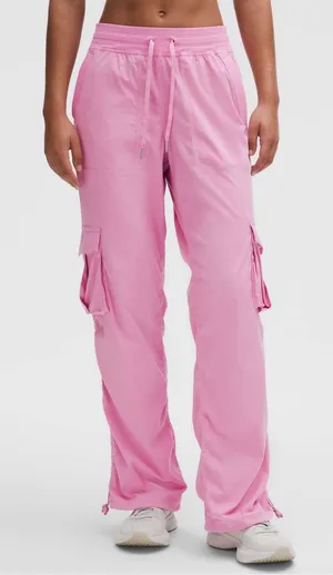 Lululemon dance studio relaxed fit pants in pink frosting size small thumbnail 1