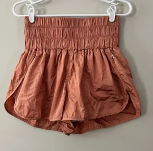 Free People FP Movement Rust Orange The Way Home Athletic Shorts Medium thumbnail 1