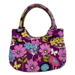 Vera‎ Bradley Purple Floral Quilted Tote Bag EUC thumbnail 1