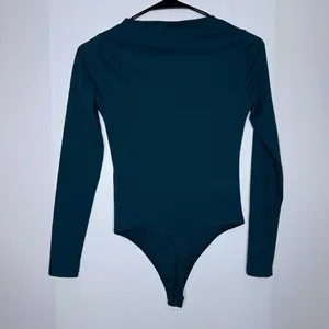 Abercrombie & Fitch green soft A&F collection long sleeve bodysuit size XS thumbnail 2