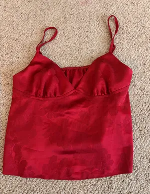 Cropped blouse top Red thumbnail 1