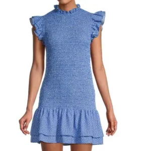 Like New French Connection Elao Verona Smocked Dress Size Small thumbnail 2