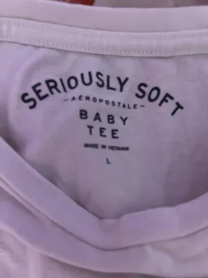 Aeropostale White  Seriously Soft Tee thumbnail 2