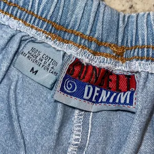 Sunbelt Denim Jeans Vintage Floral Hand painted Pull On Light Wash Mom Trend Med thumbnail 5