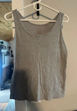 Basic Joe gray cotton tank size L Size L thumbnail 1
