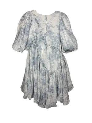 Sofia The Label Melody Asymmetrical Mini Dress Size Small Blue thumbnail 5