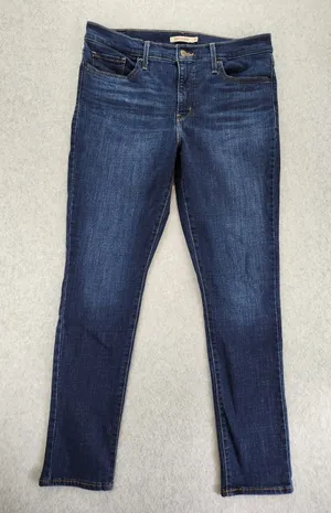 Levi's 311 Shaping Skinny Dark‎ Rinse Stretch Denim Womens Jeans SZ 32 - SOFT! thumbnail 1