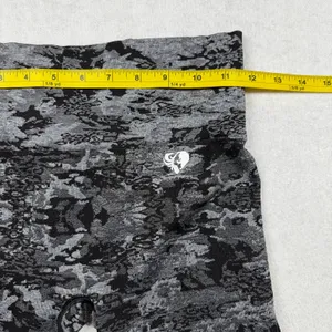 Women’s Best Seamless Leggings Size Small Black Gray Jacquard Camo High Rise thumbnail 6