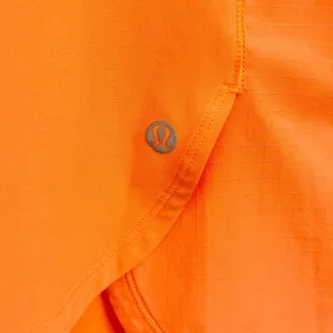 173 | Lululemon (Best For) Sz 10 Women Short Sleeve Running Athletic Top Orange‎ thumbnail 3