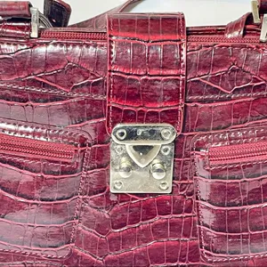 Y2K 2000’s Red Satchel Purse thumbnail 3