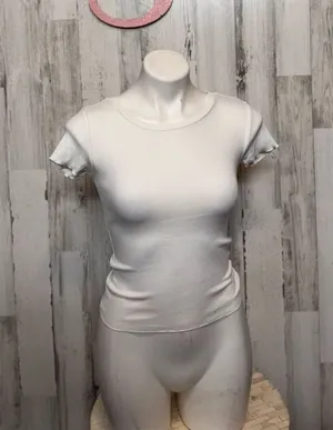 THE OG TEE COLLECTION shrunken white top size XS thumbnail 1