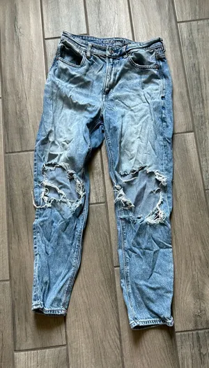 American Eagle Outfitters Light Blue Straight Jeans thumbnail 1