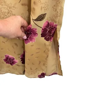 Laura Scott Vintage Boho Grunge‎ 90s Teacher Floral Maxi Dress Sleeveless Gold Phoebe Buffay thumbnail 6