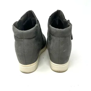 Serra Size 7 Zip‎ Up Hi Top Ankle Boots Booties Gray Fashion Shoes thumbnail 4