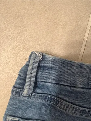 Frame Denim Blue Flare Wide-Leg Jeans thumbnail 9