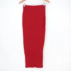 Naked Wardrobe Red High Waisted Bodycon Maxi Skirt Size M thumbnail 6