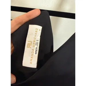 Amanda Uprichard Black 100% Silk V-Neck Dropped Waist Mini Dress‎ Medium thumbnail 5