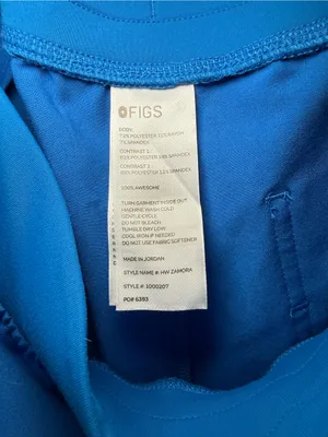 FIGS Blue Slim Jogger Scrub Pants Tall Women’s XL thumbnail 6
