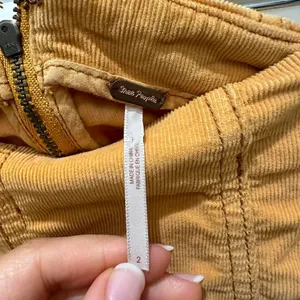 Free People‎ mustard corduroy mini skirt size 2 thumbnail 2