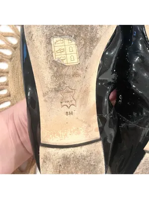 Tory Burch Floral Applique Patent Leather Ballet Flats Size 8 Black thumbnail 10