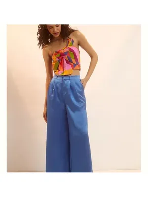 NWOT Farm Rio x Anthropologie Strapless Cropped Blouse Multicolor Women’s XS thumbnail 15