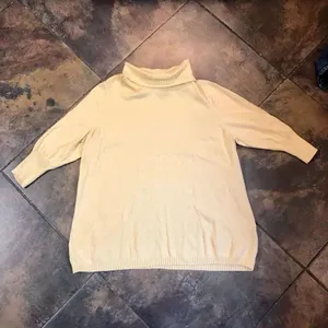 Avenue 22/24 Women’s Yellow Turtleneck Sweater thumbnail 3