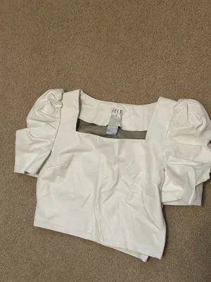 The Clothing Exchange Company White Leather Top thumbnail 2
