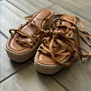 Universal Thread Tan Espadrille Sandals thumbnail 7