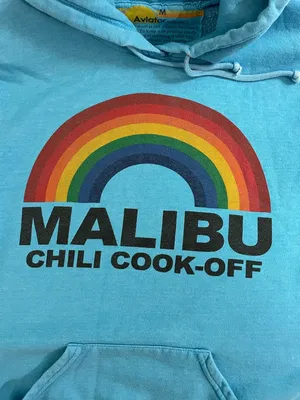 Aviator Nation RARE Collaboration Malibu Chili Cookoff Hoodie with Rainbow M thumbnail 4