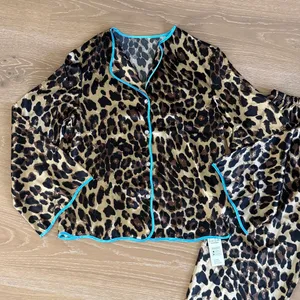Cupshe Live Life in the Beach Slumber Party Animal Print PJ Size S in Brown Blue thumbnail 2