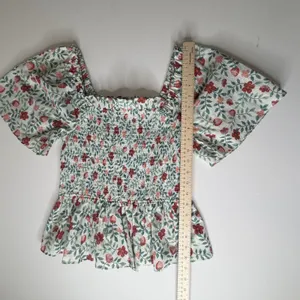 NWT Draper James Deana Smocked Top Strawberry Field XS Cottage Coquette‎ Preppy thumbnail 8
