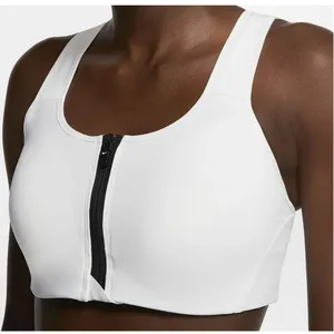 Nike DRI-FIT Women's High-Support Padded Zip-Front Sports Bra CN3718-574 Sz XS thumbnail 1