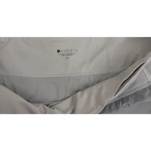Athleta Activewear Gray White Athletic Gym Running Shorts Size Medium thumbnail 4