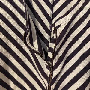 Maeve by Anthropologie Zip‎ Front Horizontal Stripe 3/4 Sleeve Cotton Top Sz XL thumbnail 4