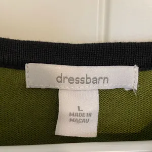 EUC Dress Barn women’s‎ dual colored olive green black crewneck sweater large thumbnail 3