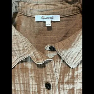 Boho Hippie‎ Madewell Equestrian Western button Front thick Med thumbnail 3