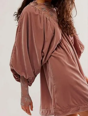 - Free people Portia velvet mini dress thumbnail 3