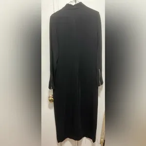 Nwt $139 Zara Zipper Midi Dress Zw Collection Black, Us Size L thumbnail 9