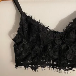 Lace Black Bralette Size XS thumbnail 3